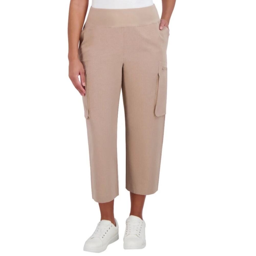 ‼️3/$30‼️ Sage Collective Tan Textured Cropped Cargo Pants Medium